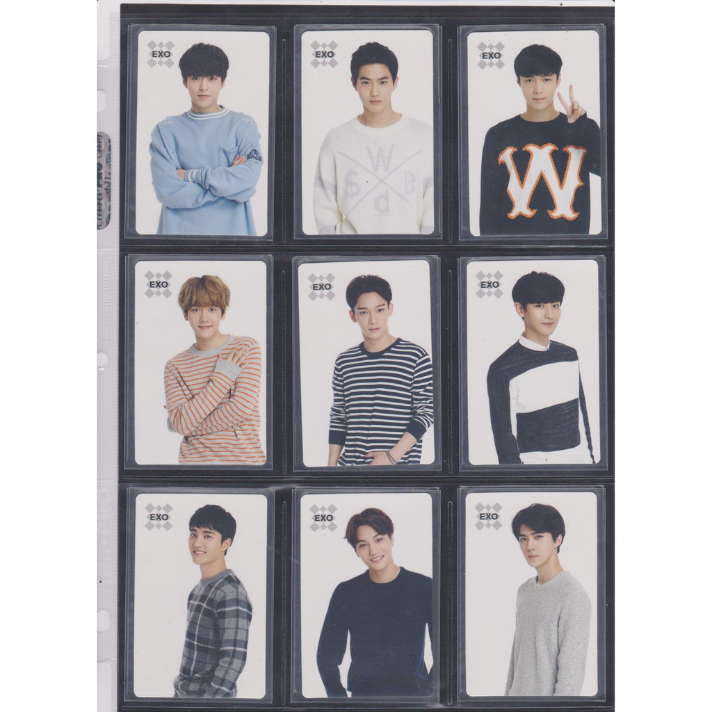 OFFICIAL EXO COEX SUM LIMITED PHOTOCARDS