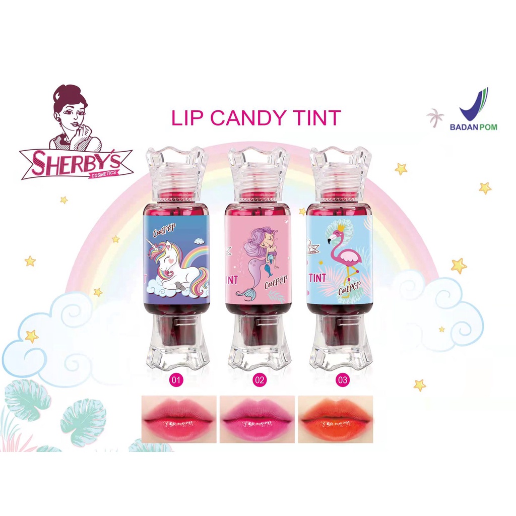 ⭐BAGUS⭐ SHERBY'S Lip Candy Tint  11ml | Liptint BPOM