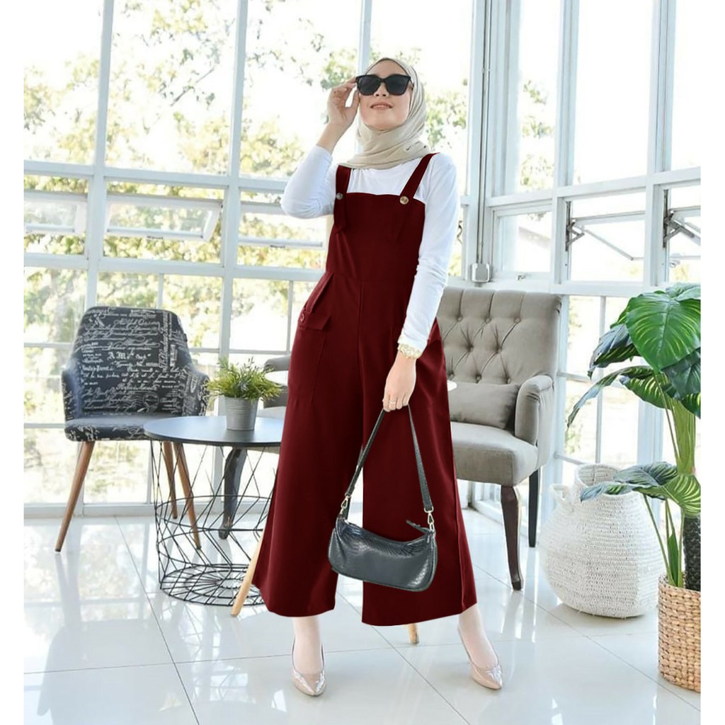 COD/ARPIOS SHOP - Jumpsuit NANA - Jumpsuit Muslim / Setelan Wanita SATU SET ( Jumpsuit + Inner )