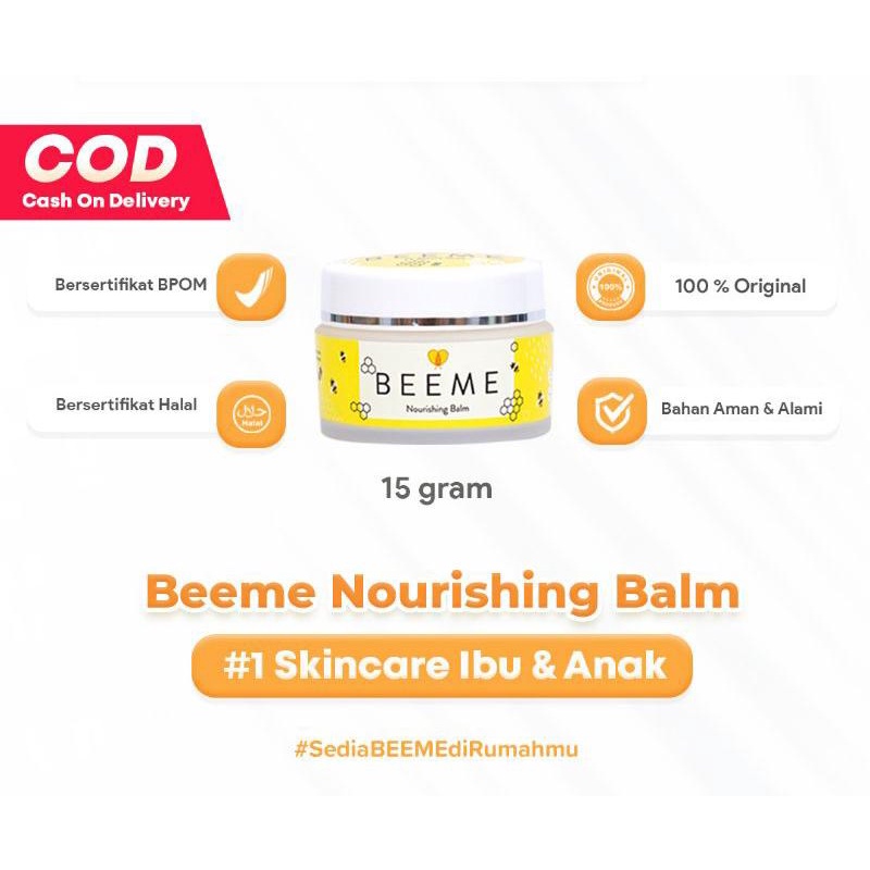 MITRA RESMI - BEEME NOURISHING BALM SKINCARE IBU DAN ANAK FREE GIFT - Beeme Nourishing Balm | SKINCARE IBU DAN ANAK