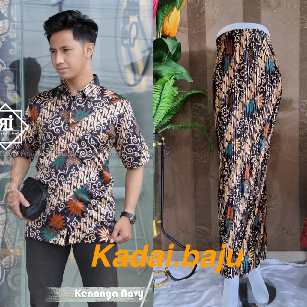 Kadai.baju / Batik couple  / Setelan batik couple / Kemeja batik couple / Rok plisket couple