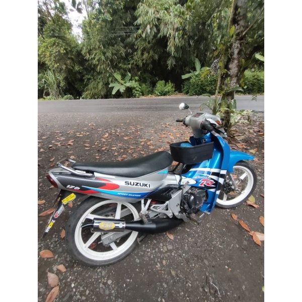 Knalpot StD Racing Satria 2Tak Perut hitam By FJP RACING MUFFLER