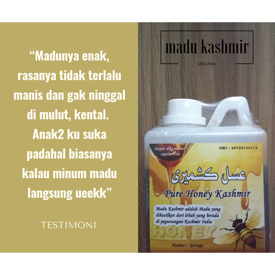 

MADU KASHMIR SUPER PREMIUM ASLI, NIKMATI RASANYA, RASAKAN BEDANYA