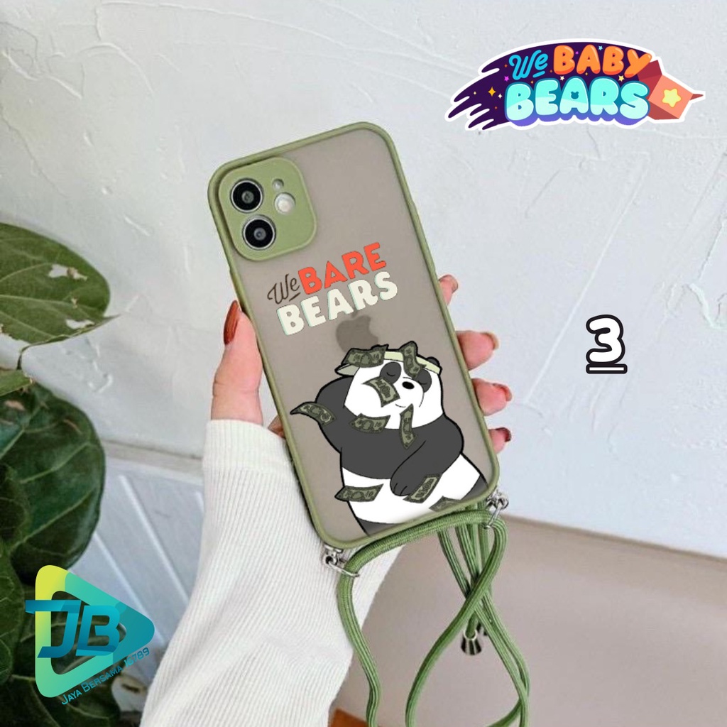 SOFTCASE SLINGCASE DOVE WE BABY BEARS OPPO VIVO SAMSUNG XIAOMI REALME IPHONE ALL TYPE JB4871