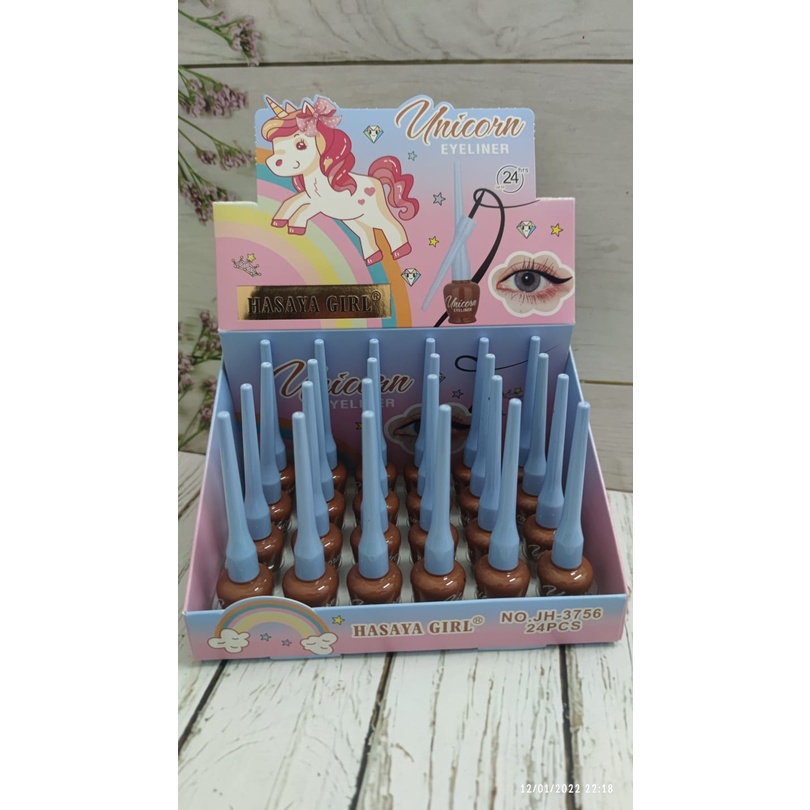 Eyeliner Waterproof Tabung Karakter Unicorn Hasaya 3756