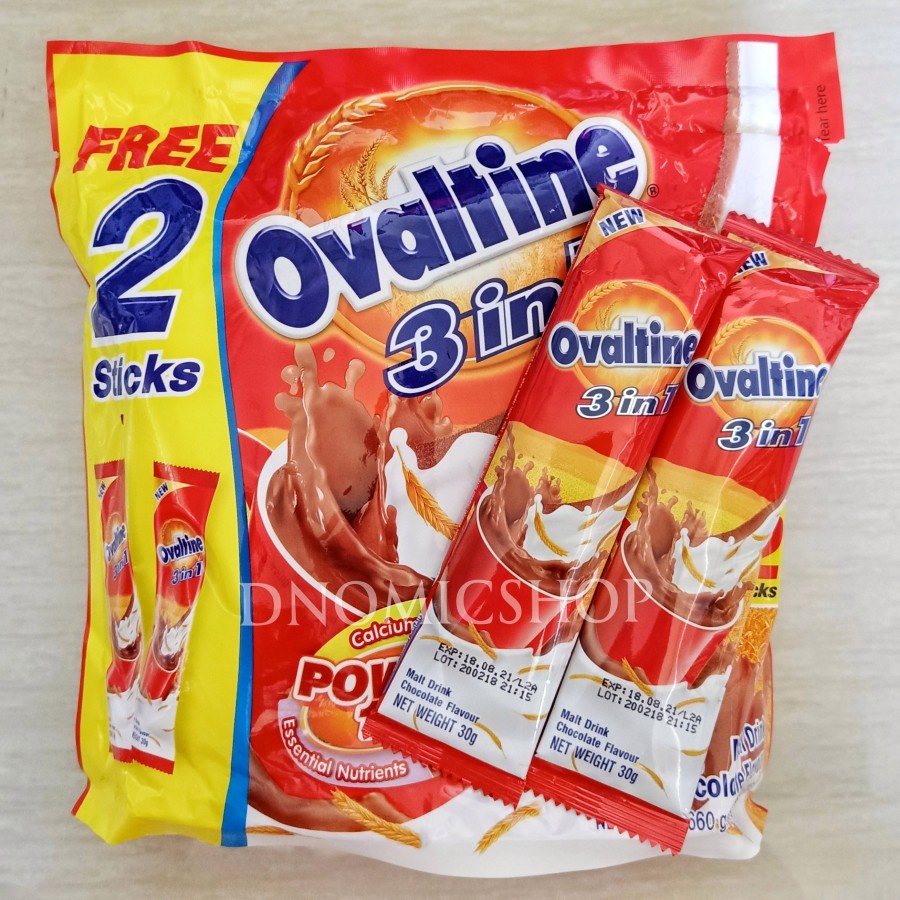 

Ovaltine Malaysia 3in1 isi 22 stik sachet - kemasan