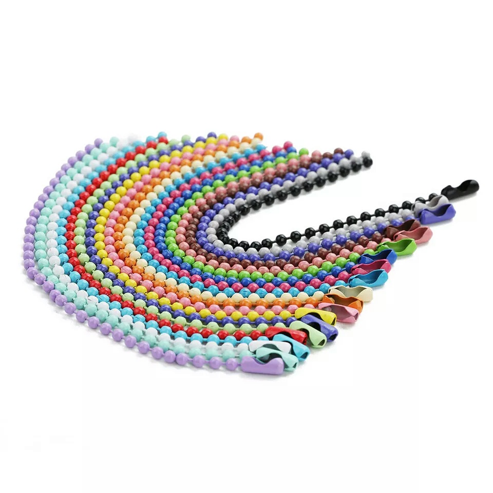 [6 PCS] Rantai Biji Lada Merica Warna / Keychain DIY Gantungan Kunci Ballchain