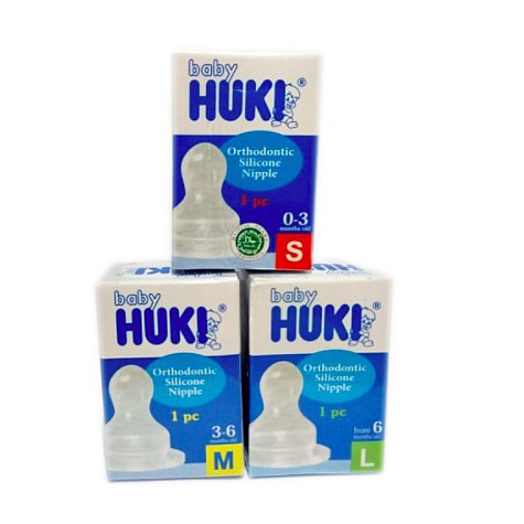 Huki Dot Silicone Orthodontic 1's Ukuran (S/ M/ L) - CI0150/CI0044/CI0151 - Bayi/Balita