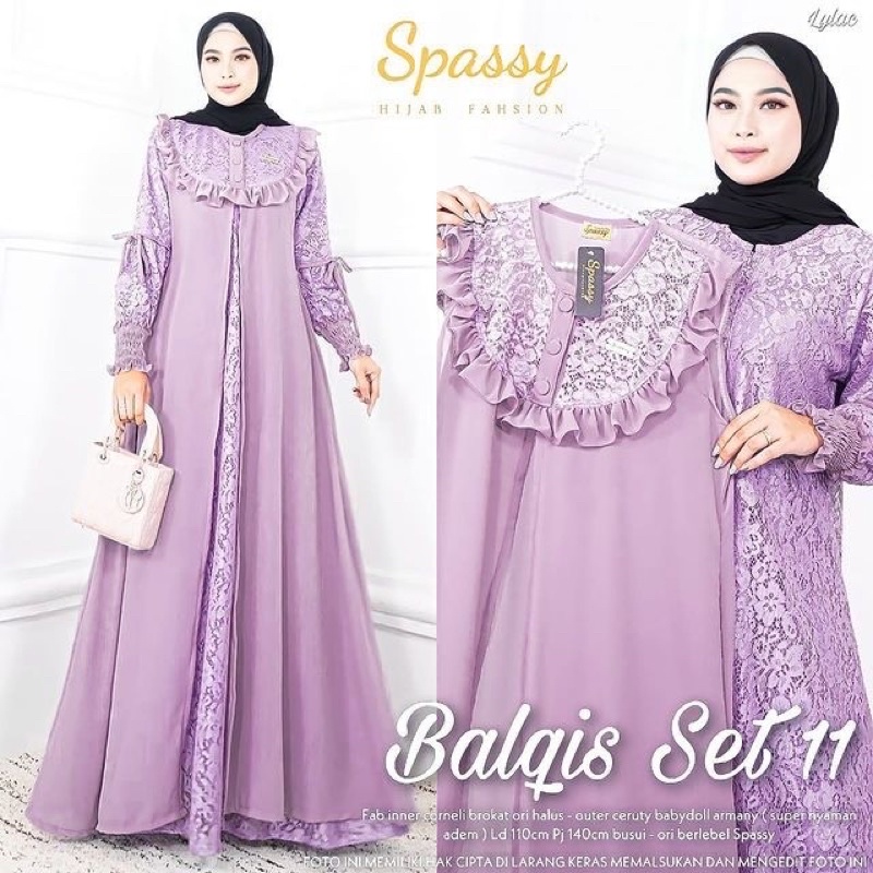 Gamis Brukat Set Outer Ceruti