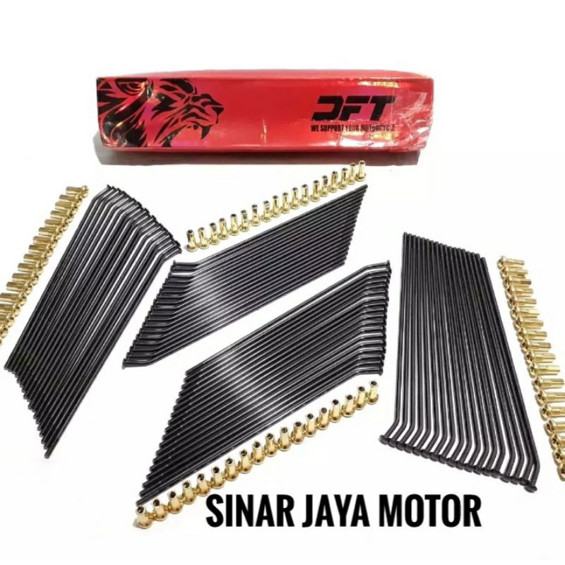 jari jari klx 150 ring 17 36hole hitam 1set