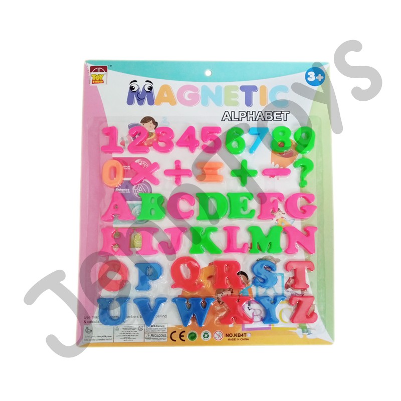 JennToys - Mainan Anak Edukasi Huruf ABC Tempelan Kulkas - Non / Magnet Huruf dan Angka