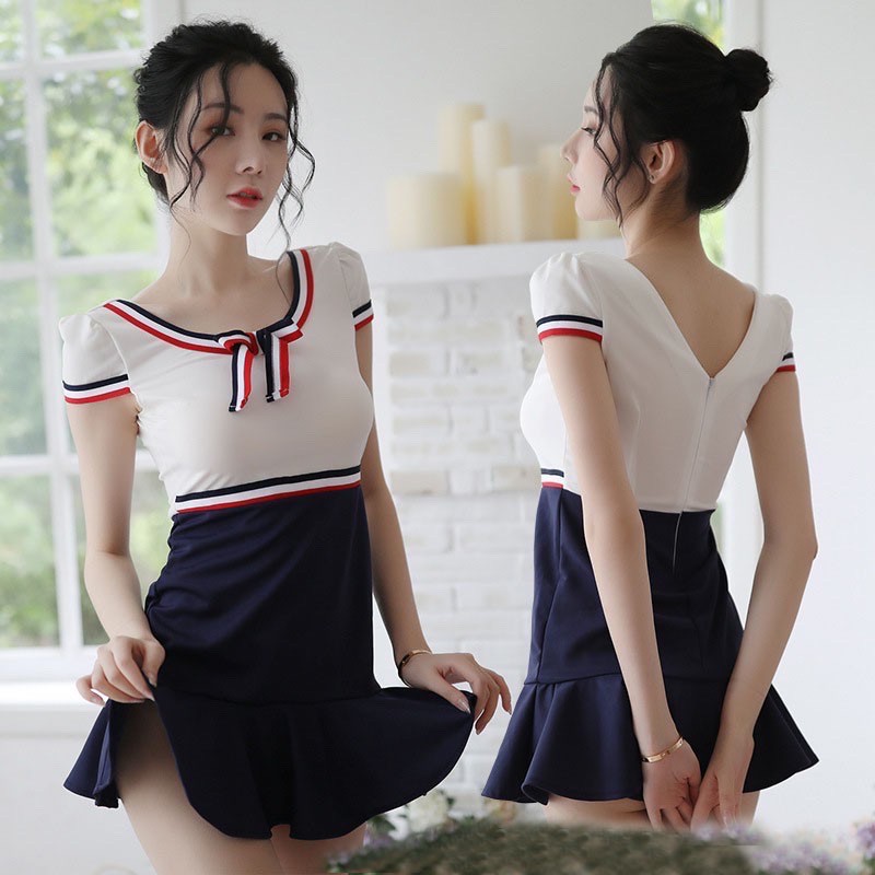 KOSTUM LINGERIE SET COSPLAY PELAUT SEXY 