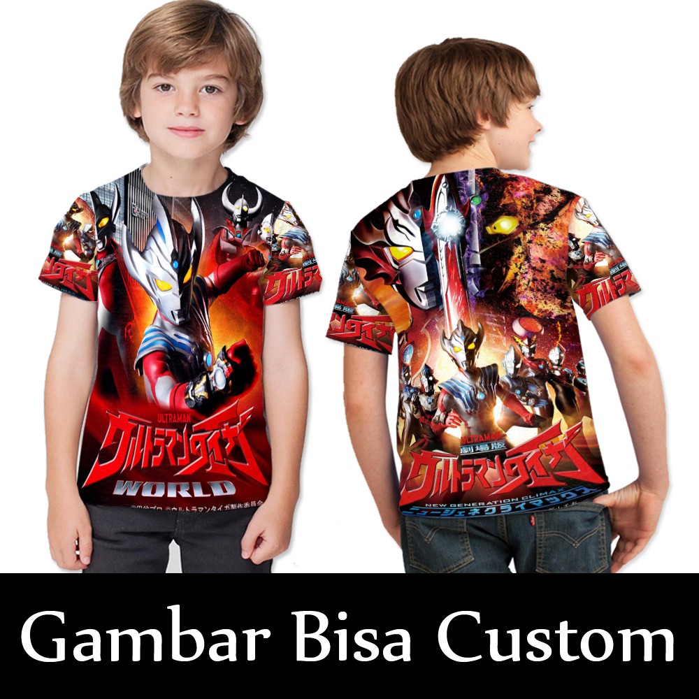 Kaos Ultramen - Kaos Anak Ultraman Taiga - Kaos Anak Ultramen Geed - Kaos Anak Ultraman X