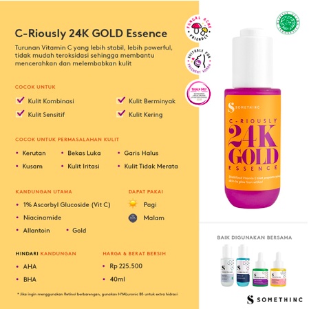 SOMETHINC Criously 24K Gold Essence Serum