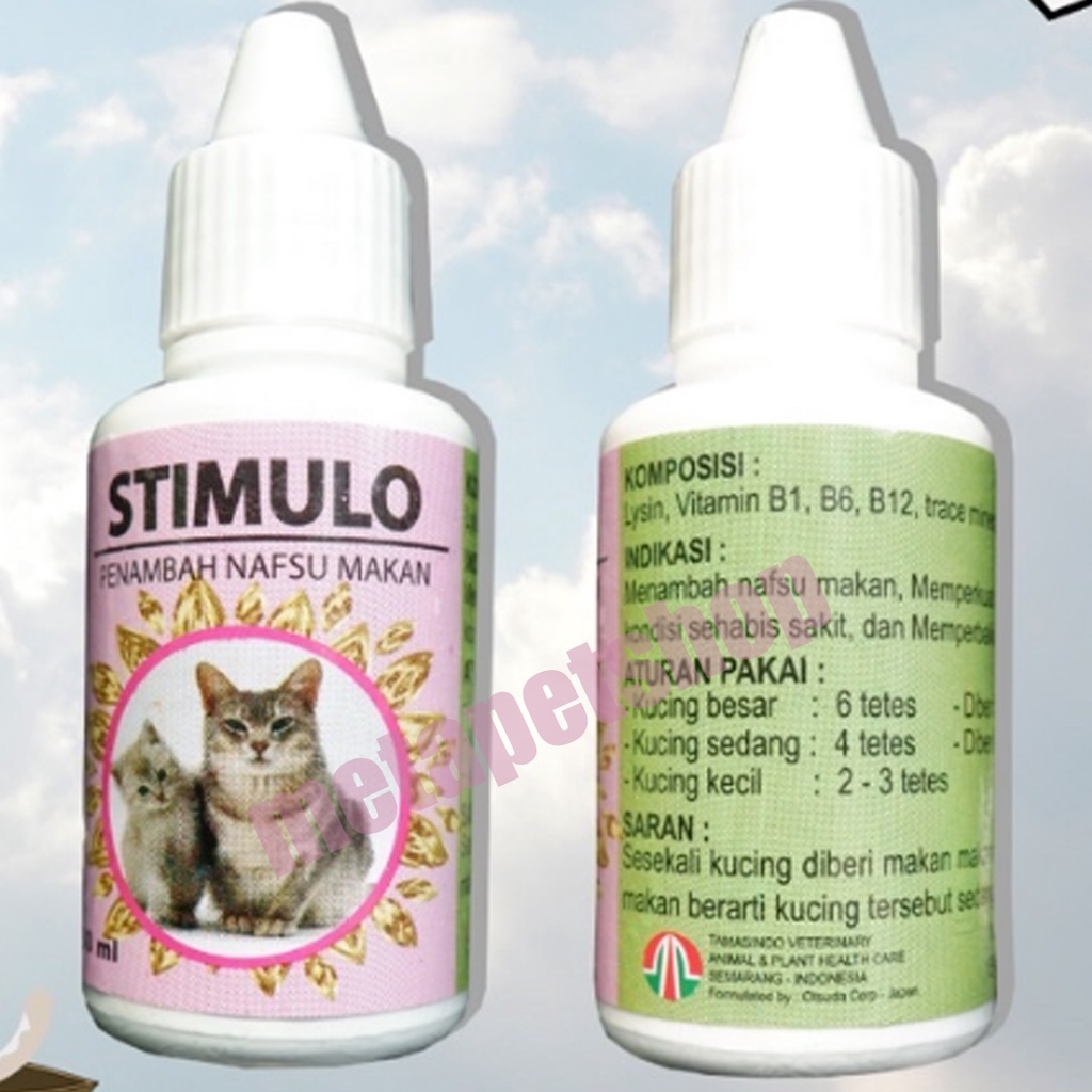 STIMULO CAT VITAMIN KUCING VITAMIN PENGGEMUK KUCING SUPLEMEN KUCING VITAMIN UNTUK KUCING SAKIT PENAM
