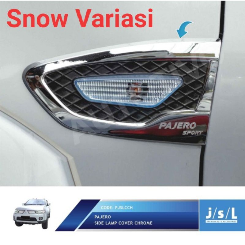 Side Lamp Samping Pajero Sport 2010 2015 Cover Chrome