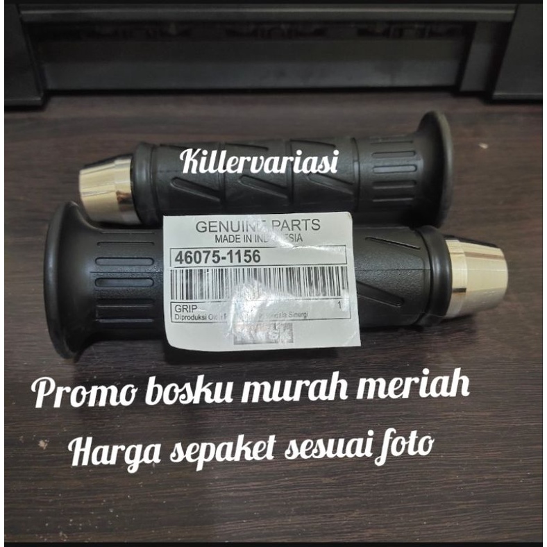 promo handgrip kaze Kawasaki Kaze + Jalu stang pcx mini chrome universal semua motor  Vixion satria Fu ninja CB 150 r Jupiter MX Jupiter z Vega Byson Mio beat Vario Scoopy dll