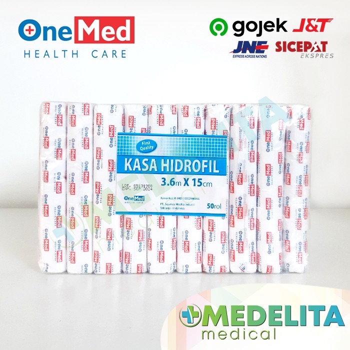  ONEMED  Verban 15cm Kasa  Gulung  Onemed  1 Pak Isi 5 Roll 