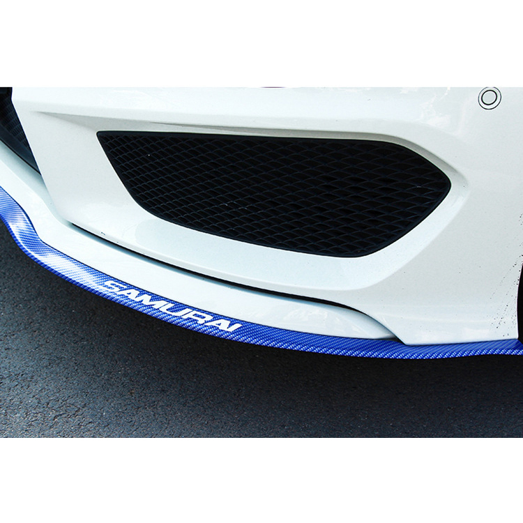 SAMURAI Stiker Carbon Fiber Anti Collision Strip Bumper Mobil 2.5 M