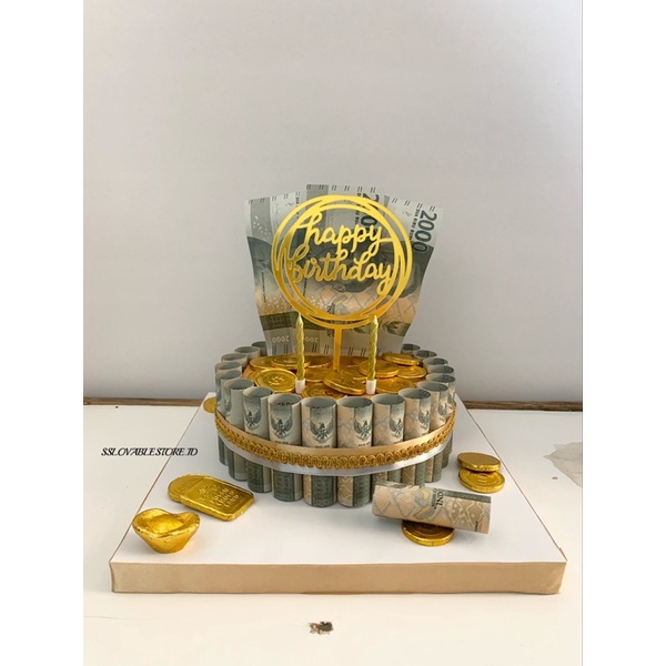Money Cake / Kue Ulang tahun / Money Cake Jakarta / Money Cake Mini / Money Cake Murah
