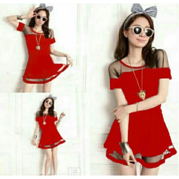 [dress fashion RO] dress wanita twistcone Varian warna