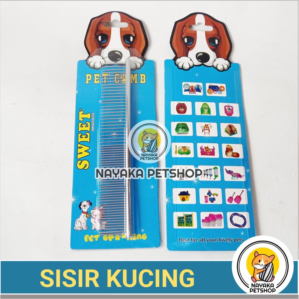 Sisir Kucing Bulu Rontok Grooming Hewan Kelinci