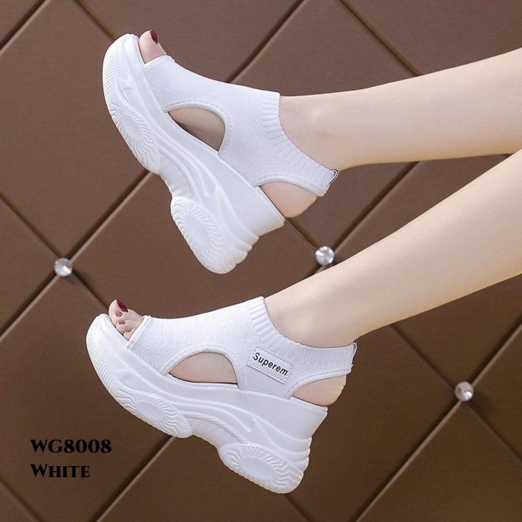 RESTOCK WYN WEDGES SANDAL FASHION KOREA NYAMAN DI PAKAI BESTSELLER WG8008