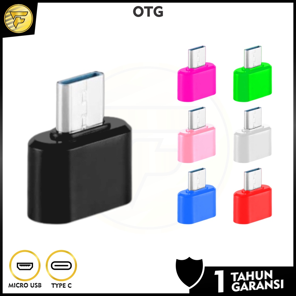 OTG konektor data transfer converter Type C Micro USB tanpa kabel