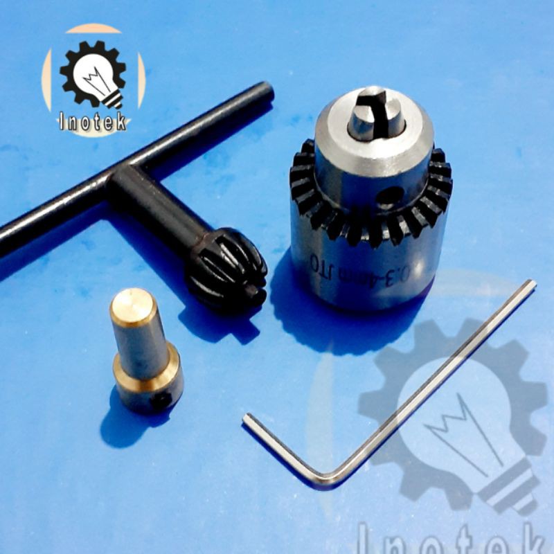 Chuck JTO 4mm Kepala Bor Mini dan Konektor As 3.2mm RS 550 555