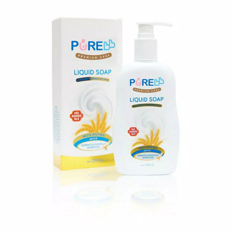 PureBB Liquid Soap Mild &amp; Soothes 230ml || exp april 2024