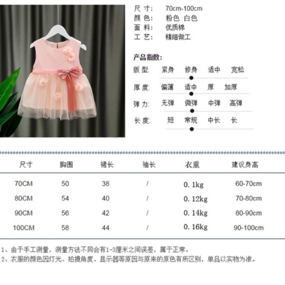 (6-24 bulan) Dress bayi cewek/Dress Anak Perempuan/ Dress Bunga/ Dress Princess