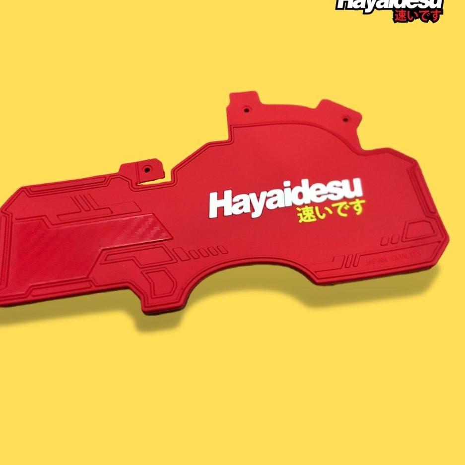 (TERPERCAYA) Hayaidesu Mudflap Honda Vario 110 Techno Karbu Aksesoris Variasi Penahan Lumpur