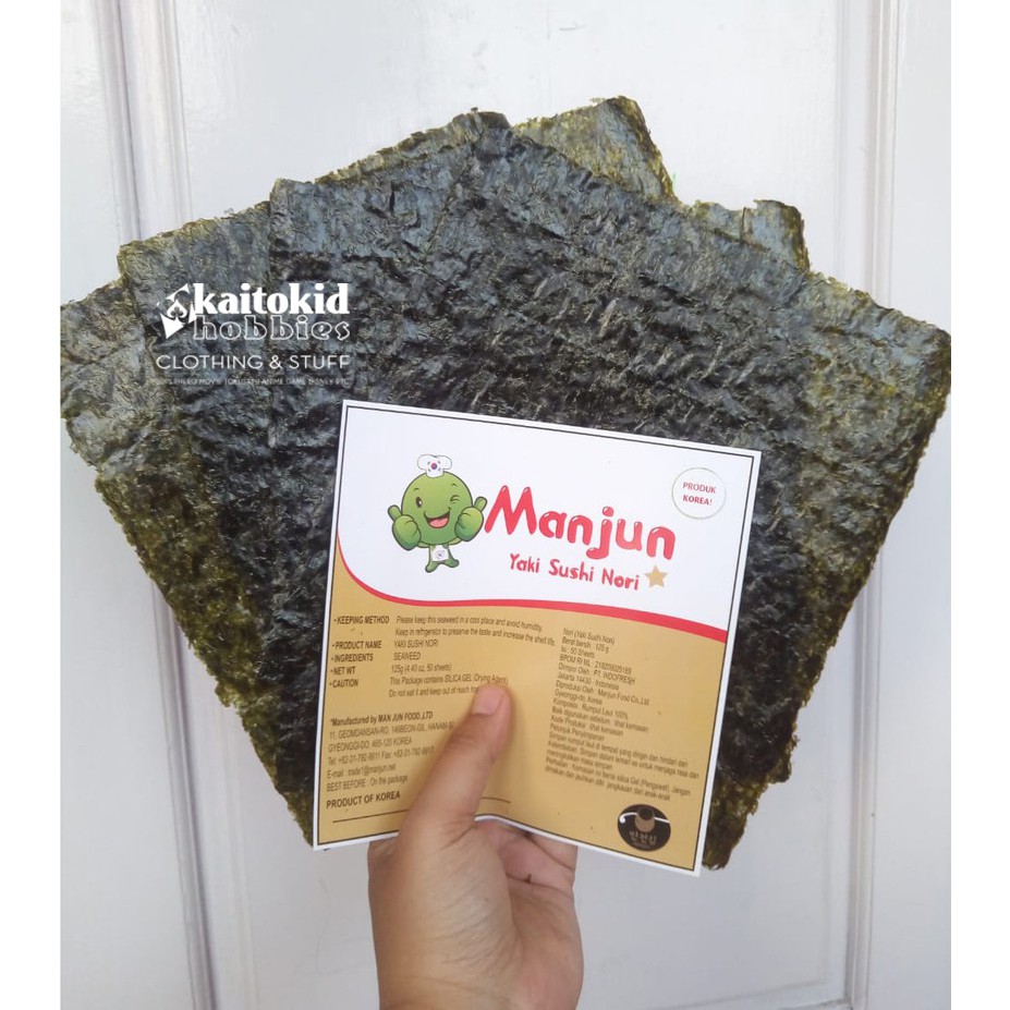 

Manjun NORI Sushi Seaweed 5 Lembar Rumput Laut Takinori Yakinori Bento