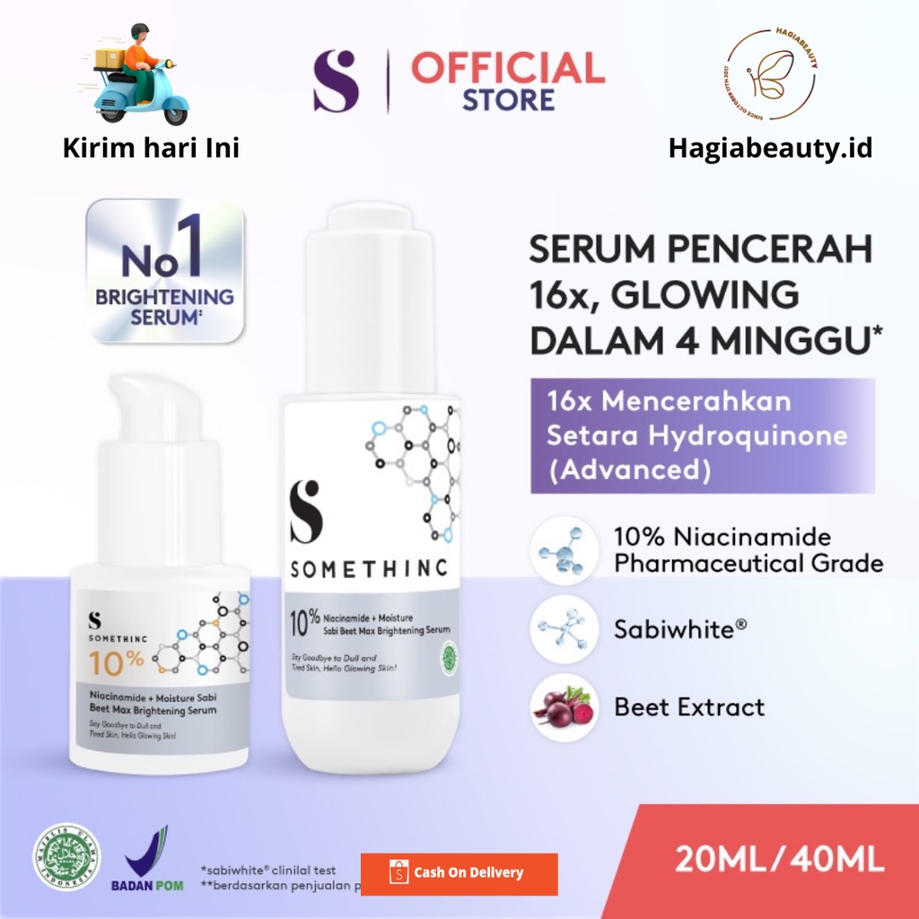 AGEN RESMI - SOMETHINC NIACINAMIDE MOISTURE SABI BEET SERUM - NIACINAMIDE SKIN BARRIER SERUM 5%, 10% - ORIGINAL BPOM