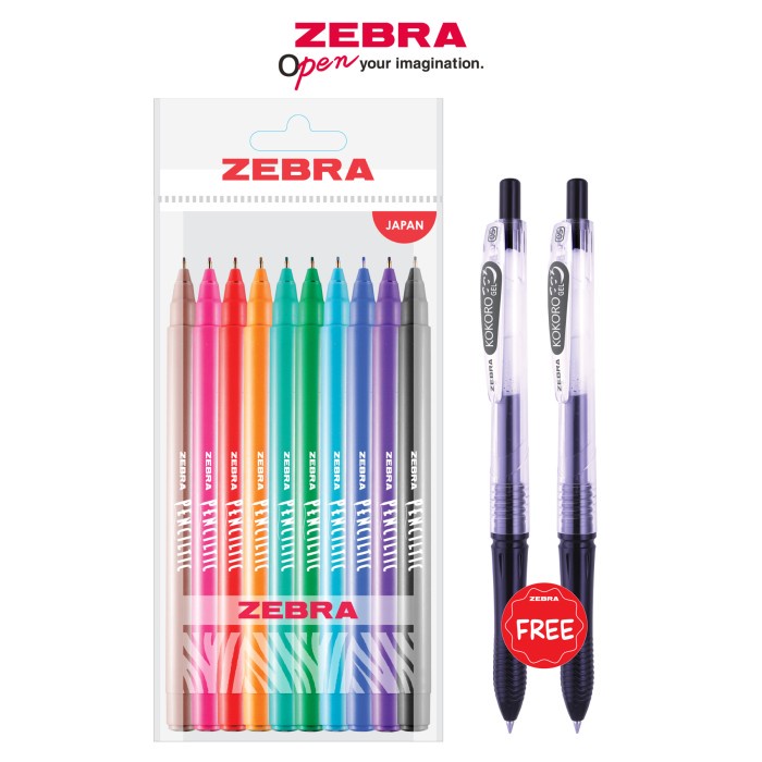 

Zebra Penciltic Set 10