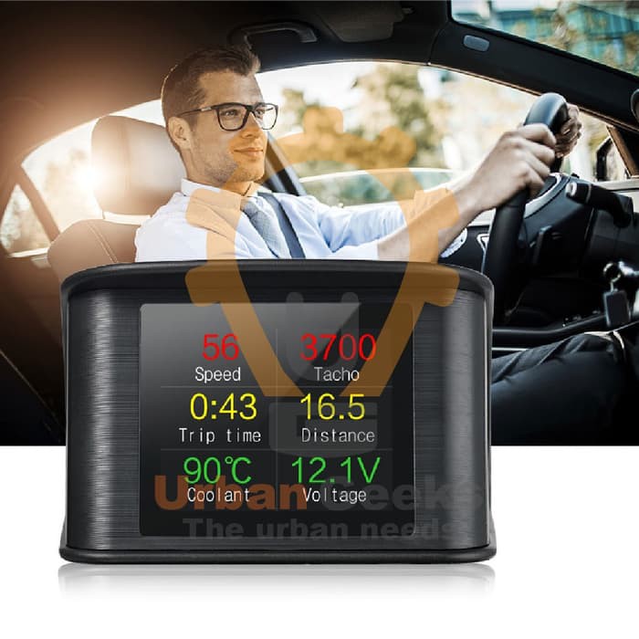 Head Up Display HUD OBD Speedometer Digital Car LED Refleksi P10