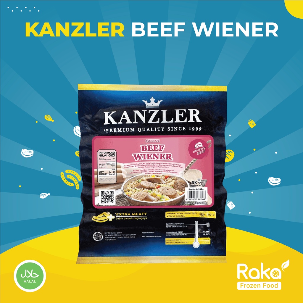 

KANZLER BEEF WIENER 360 GR