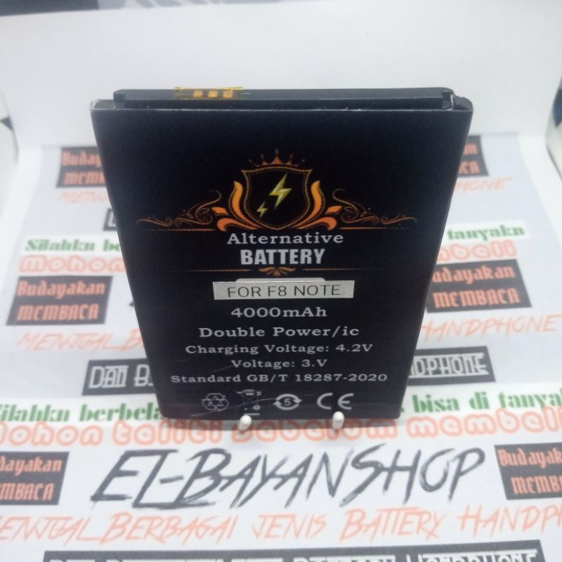 Batrai Modif For Huangmi F8 Note Batre F8 Note P 9,8 L 6,8 Baterai