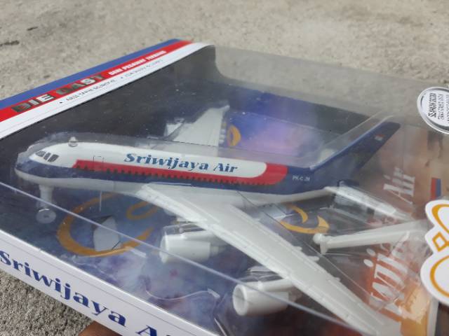 Diecast Pesawat Sriwijaya Air ( Miniatur, Die cast)