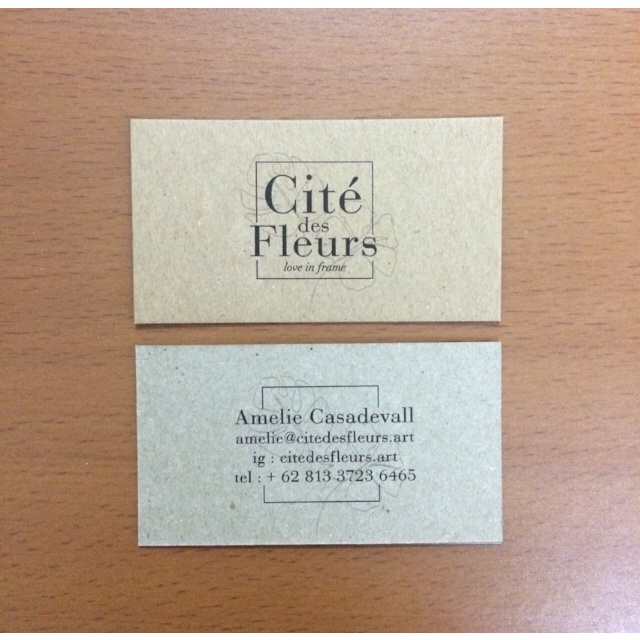 KARTU NAMA SAMSON KRAFT PRINT DUA SISI BOLAK BALIK