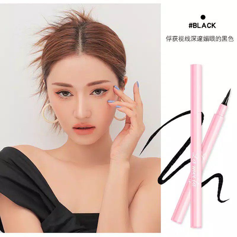 EYELINER PEN TINTA ANTI AIR / EYELINER SPIDOL WATERPROOF LAMEILA PINK