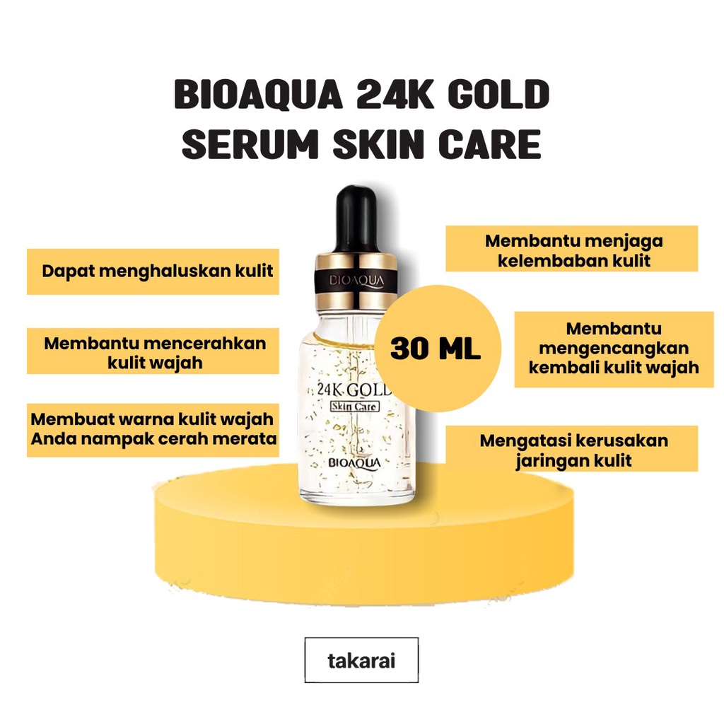 [COD] Bioaqua Paket 3in1 Gold  24K Mengandung Bahan Emas untuk Melindungi Kulit &amp; Menghilangkan Kelebihan Minyak dan Kotoran Wajah