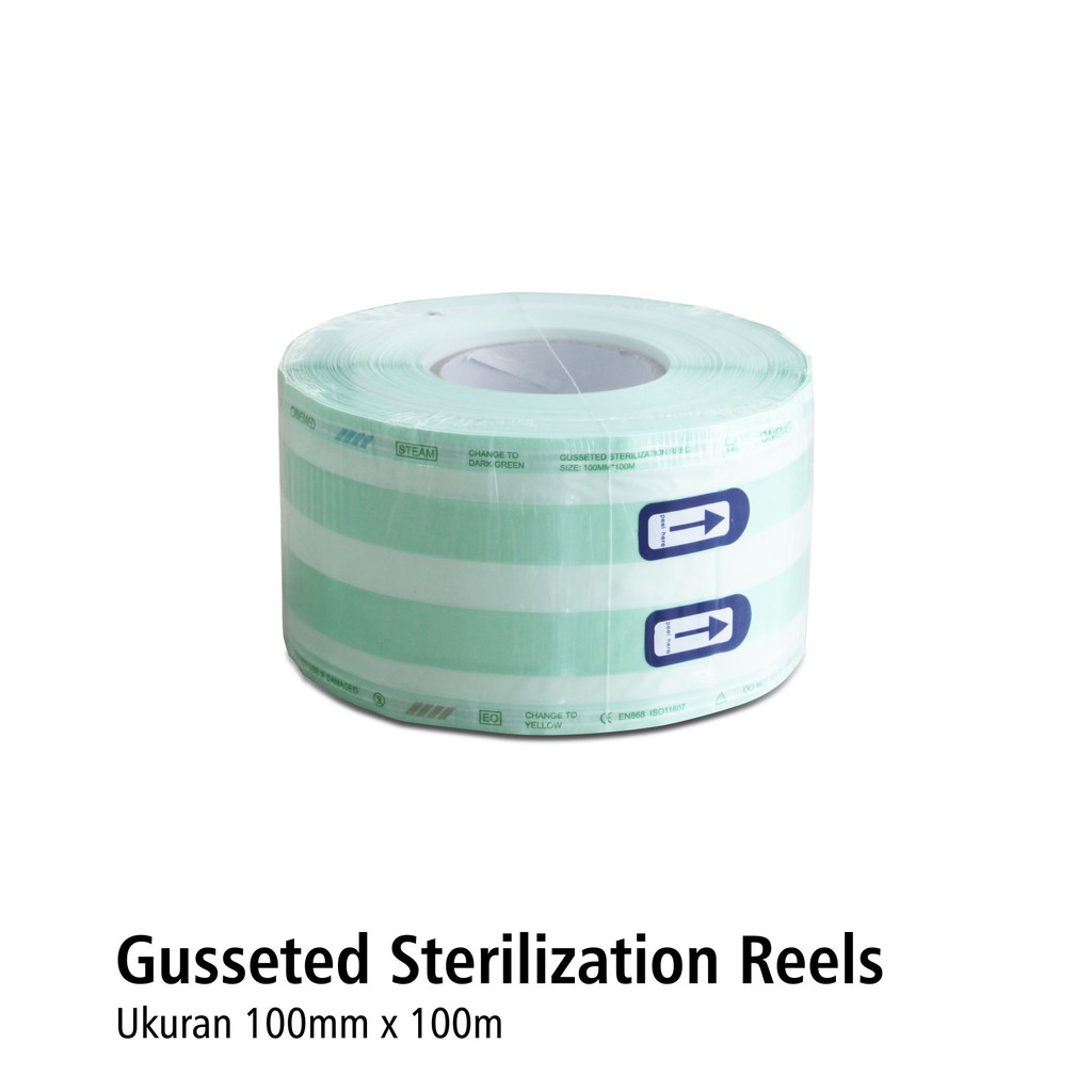 Sterile Pouch Gusset OneMed 10cmx100m