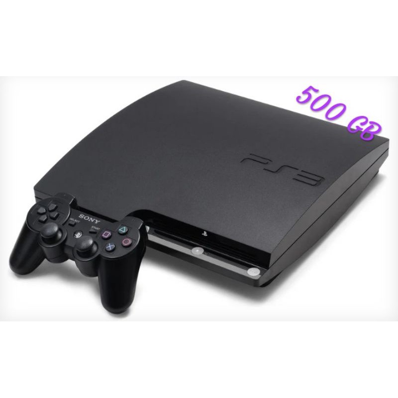 PS3 SLIM 500GB SECOND WARNA HITAM