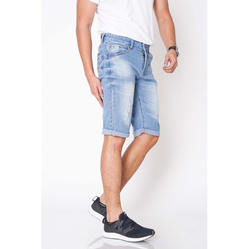 [SIZE 28-34] CALVIN 7/8 Short Pants Jeans - 4 WARNA / Celana Pendek Pria Bigsize