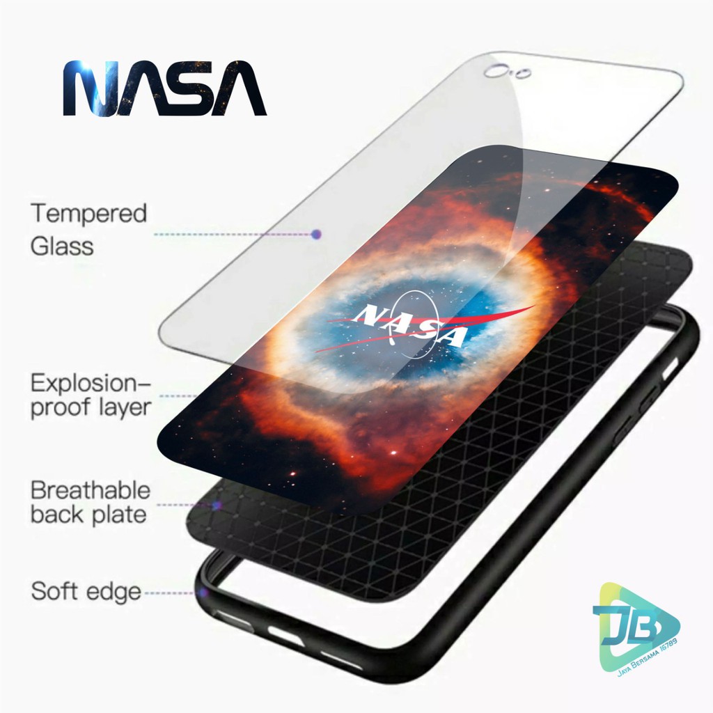 SOFTCASE BACK CASE GLASS KACA NASA REALME C1 C3 C11 C12 C15 C17 NARZO 10A 20 PRO JB2663