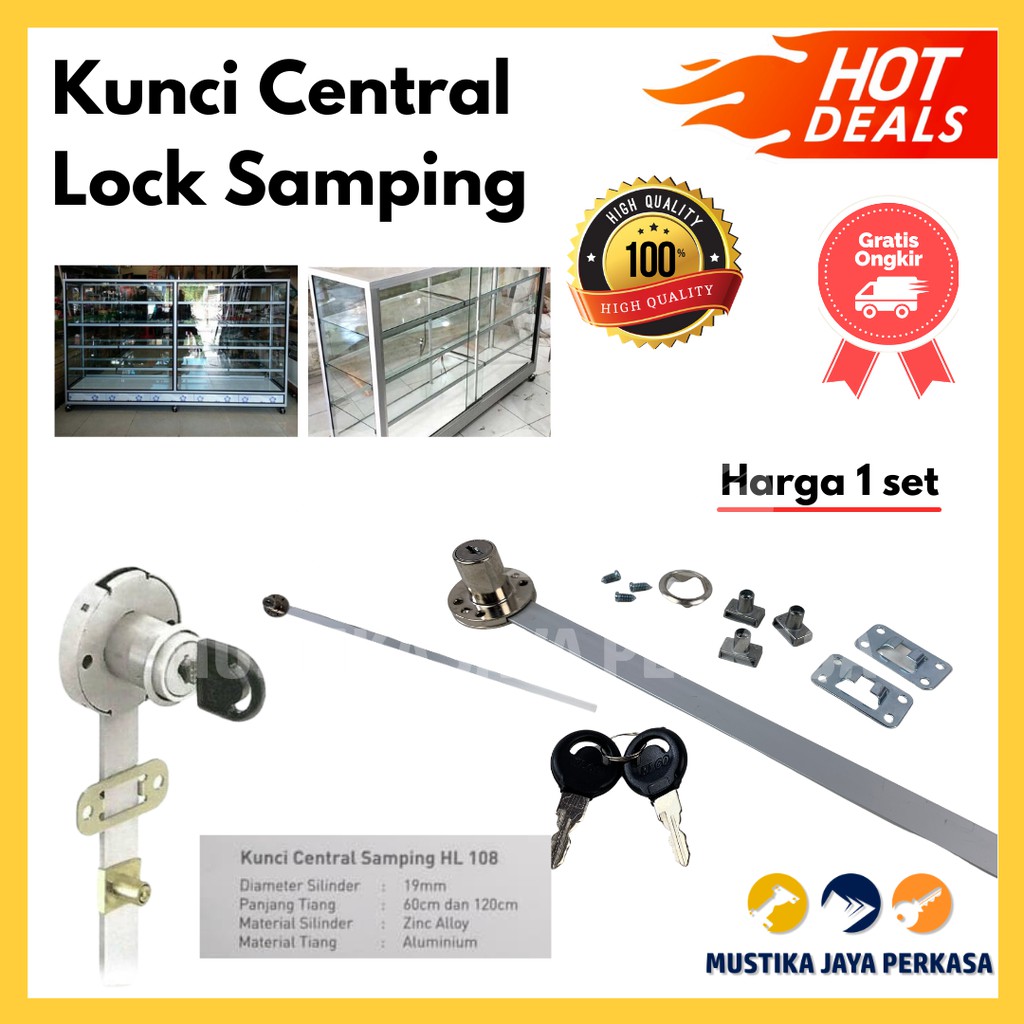 Kunci Laci Central Lock Samping Center HL 108 Murah