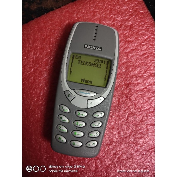nokia 3310 original abu  mulus siap pakai handhone jadul buat koleksi ataubpakai harian
