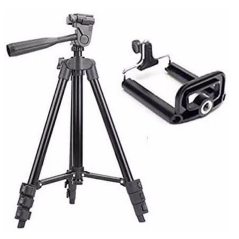 ITACC Tripod 3120 / 3210 FULL BLACK 1Meter + Holder U Universal Weifeng