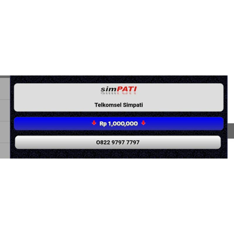 NOMOR CANTIK SIMPATI 0822 97977797